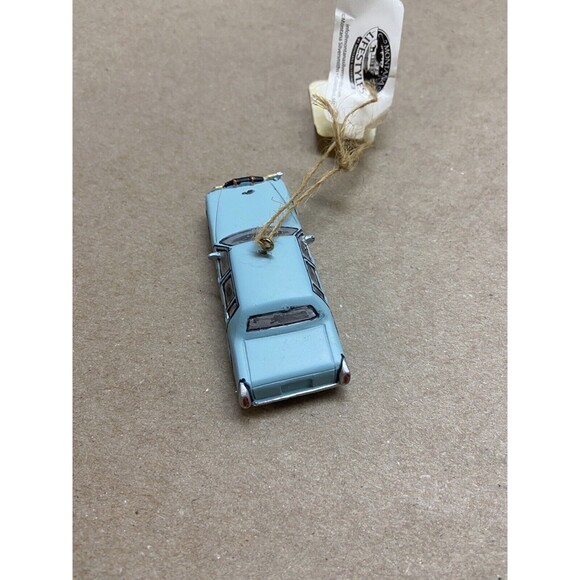 Montana Lifestyles Christmas Ornament Blue Rodeo Rig Car with Bullhorns Western - Picture 4 of 6